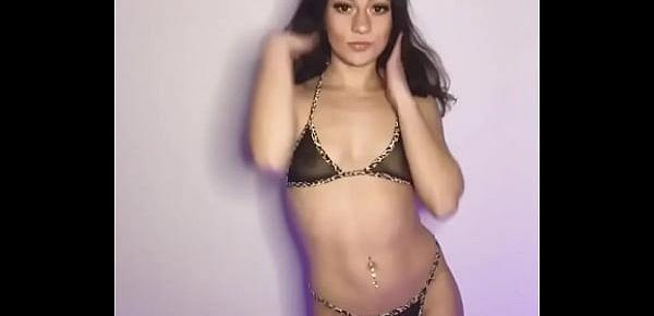 trendsHot Latina Babe Nadia Angel Sensual Dancing in Lingerie